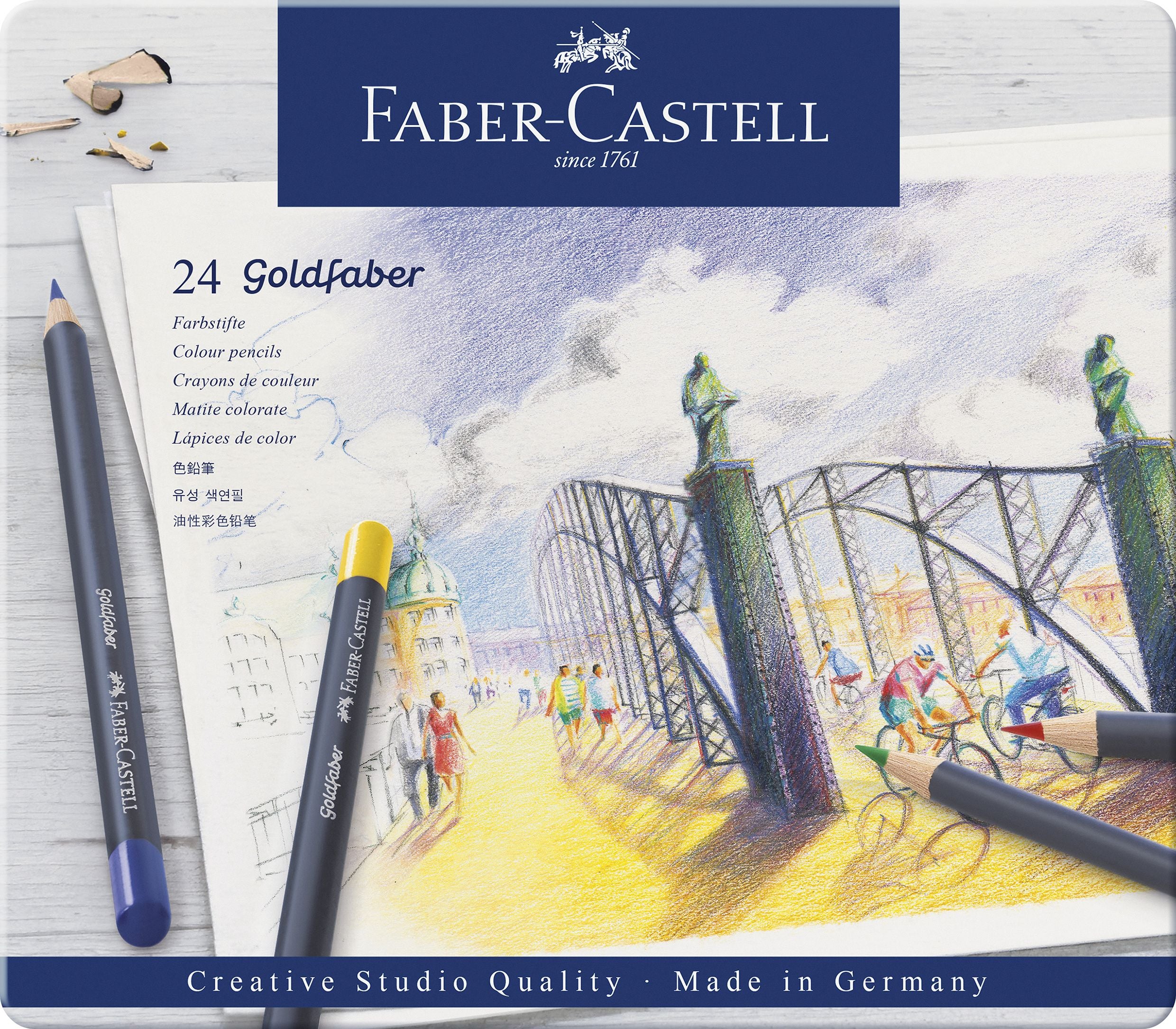 CREIOANE COLORATE 24 CULORI GOLDFABER CUTIE METAL FABER-CASTELL CREIOANE COLORATE 24 CULORI GOLDFABER CUTIE METAL FABER-CASTELL